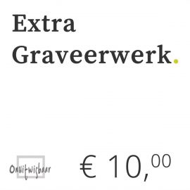 € 10 extra graveerwerk