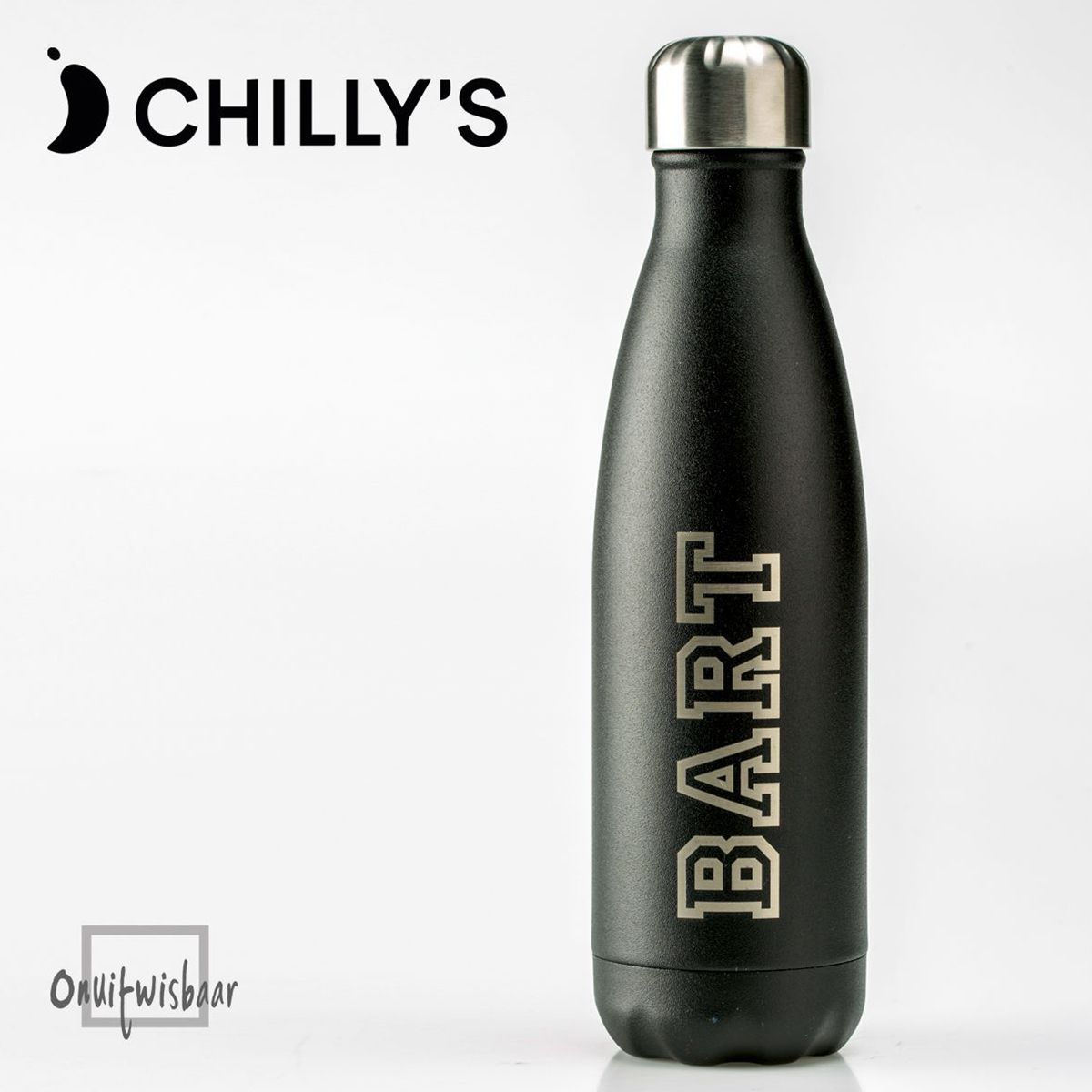 chillys bottle 500ml black matte
