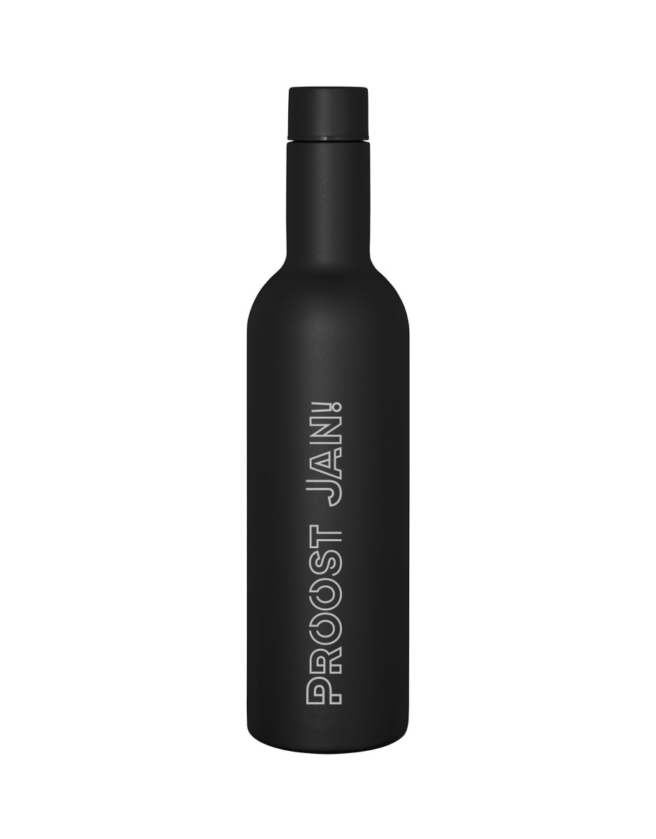 Dubbelwandige stalen wijnfles