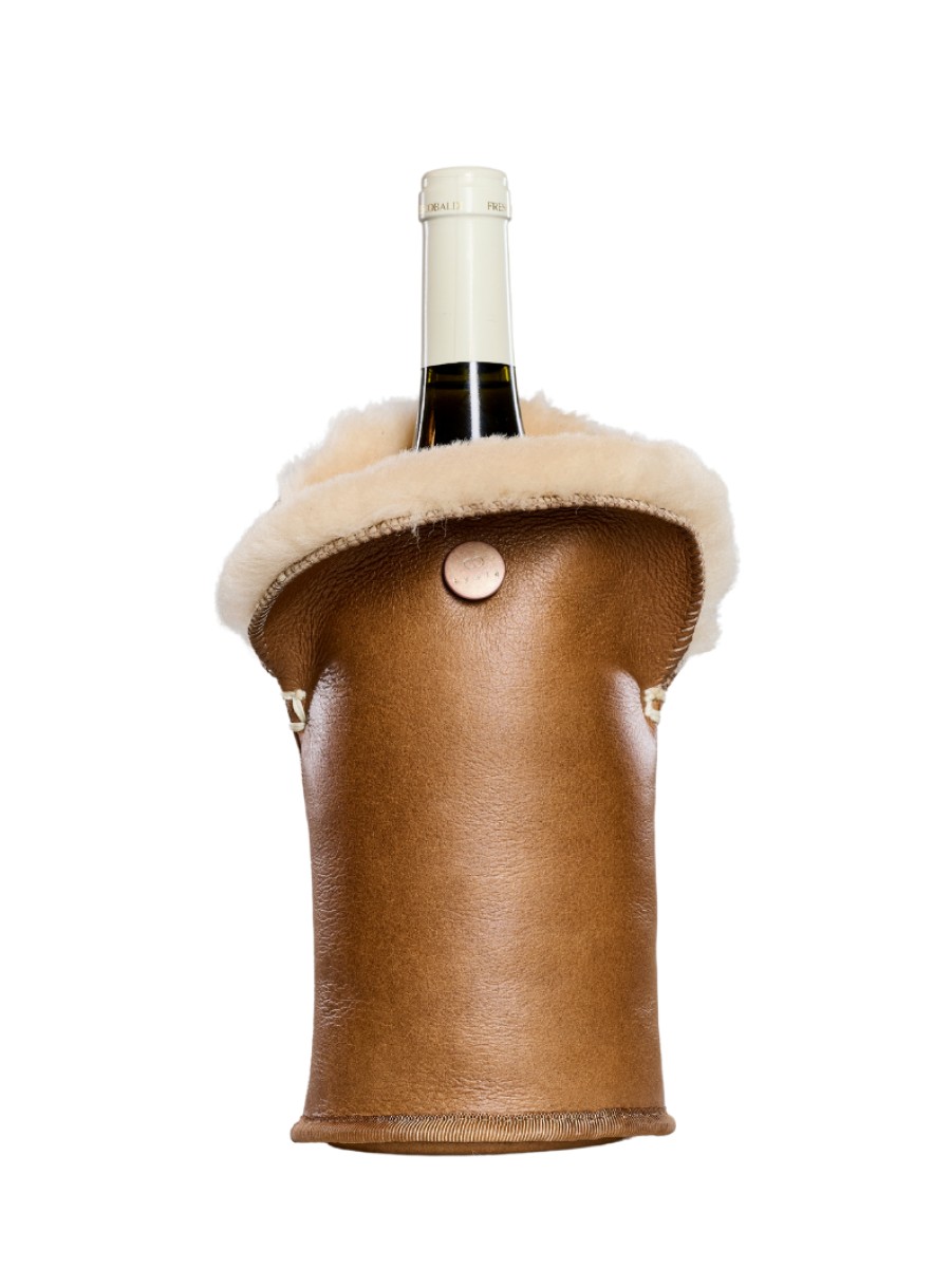 Kywie vachtkoeler Camel nappa leer