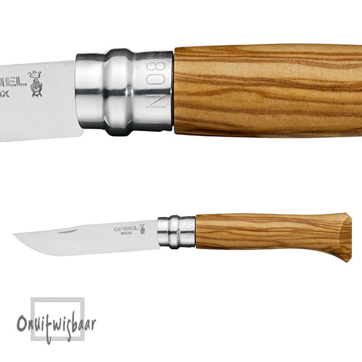 opinel no8 zakmes olijfhout